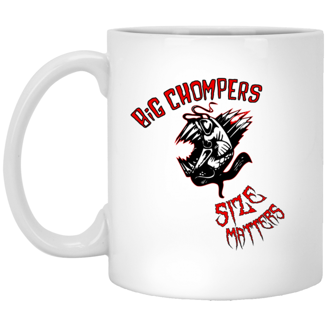 Big Chompers Size Matters 11 oz. White Mug