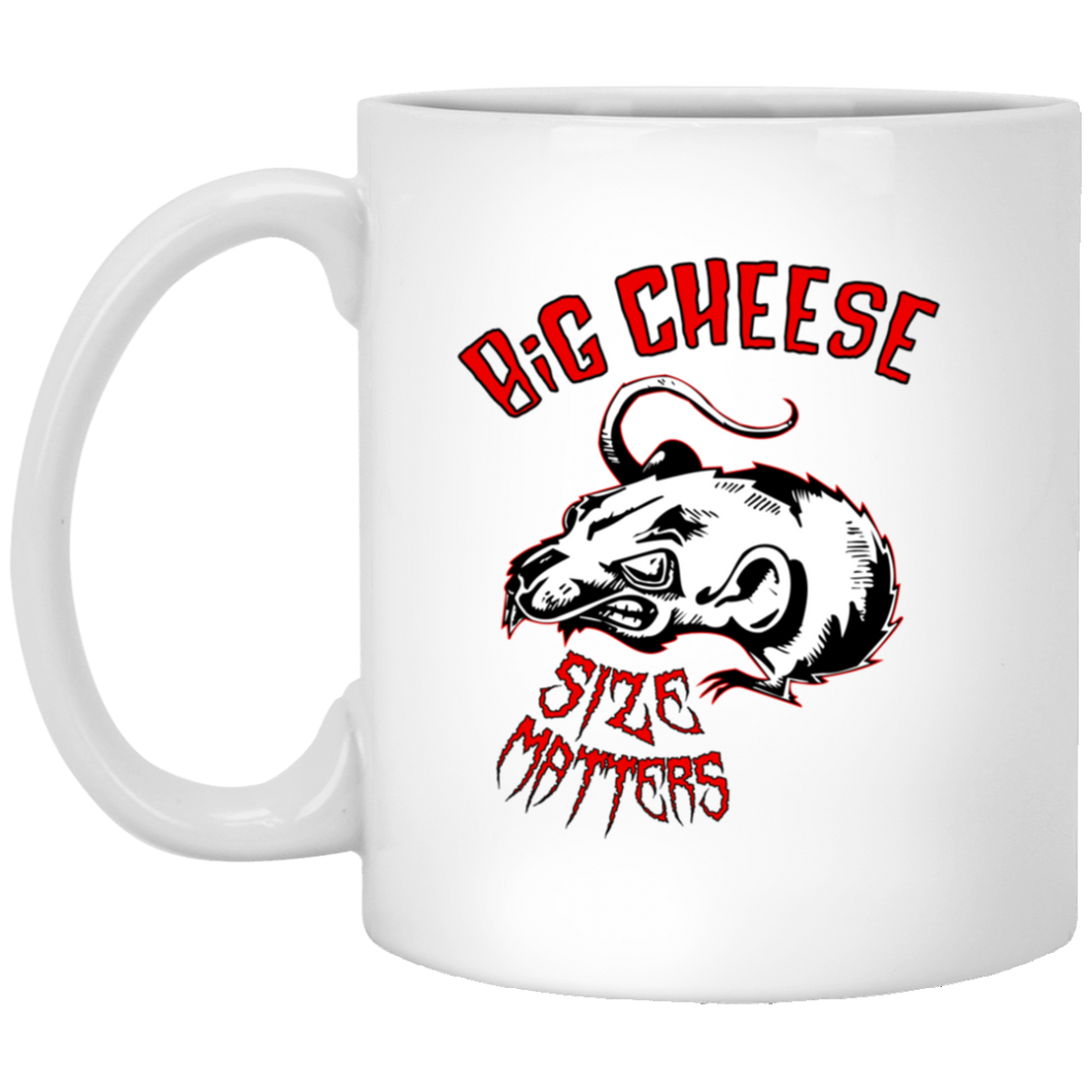 Big Cheese Size Matters 11 oz. White Mug