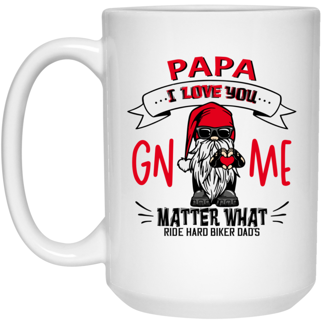 Papa I Love You Gnome 15 oz. White Mug